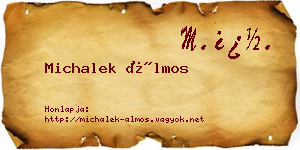 Michalek Álmos névjegykártya